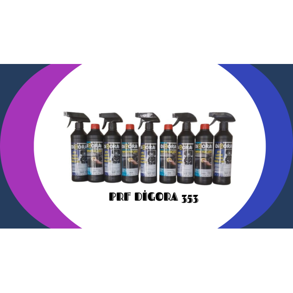 PRF DİGORA 353 LASTİK PARLATICI TORPİDO PARLATICI 10'LU BAKIM SETİ 